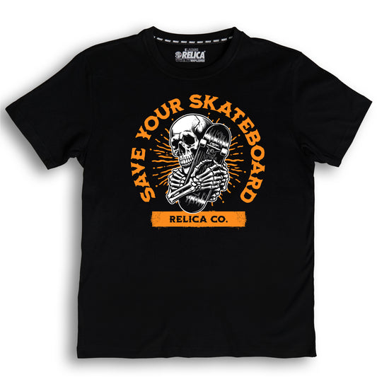 Regular Tee "Save Your Skateboard"