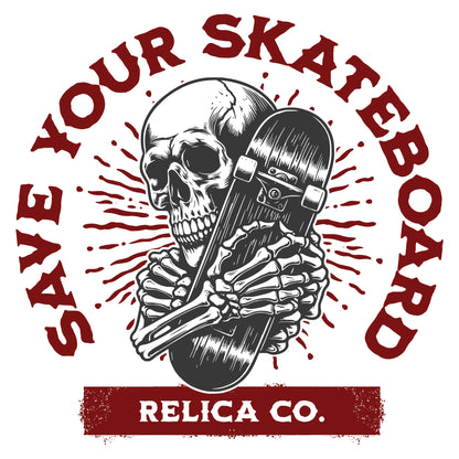 Regular Tee "Save Your Skateboard"