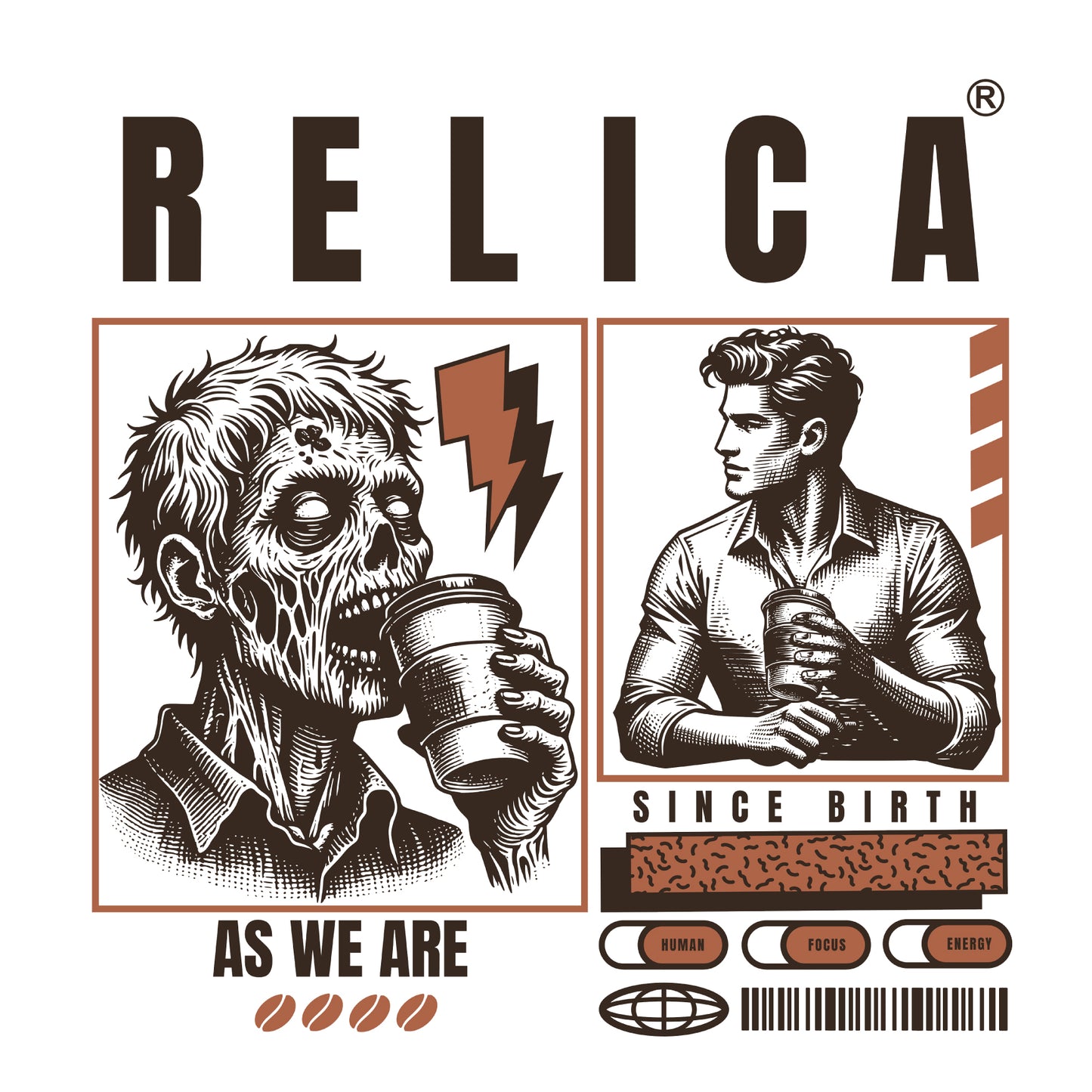 Regular Tee "Zombie Coffee"